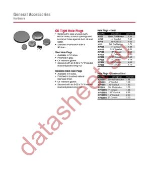 HP100 datasheet  